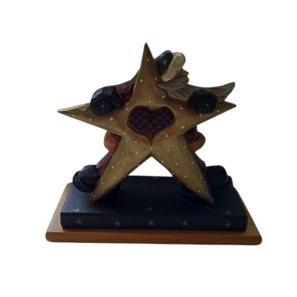 Williraye Studio 1998 Santa Hugging Star WW2242 Folk Art Original Box